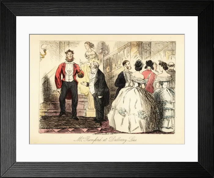 Framed Print : Facey Romford hands his candle to a footman Framed Print : Facey Romford hands his candle to a footman