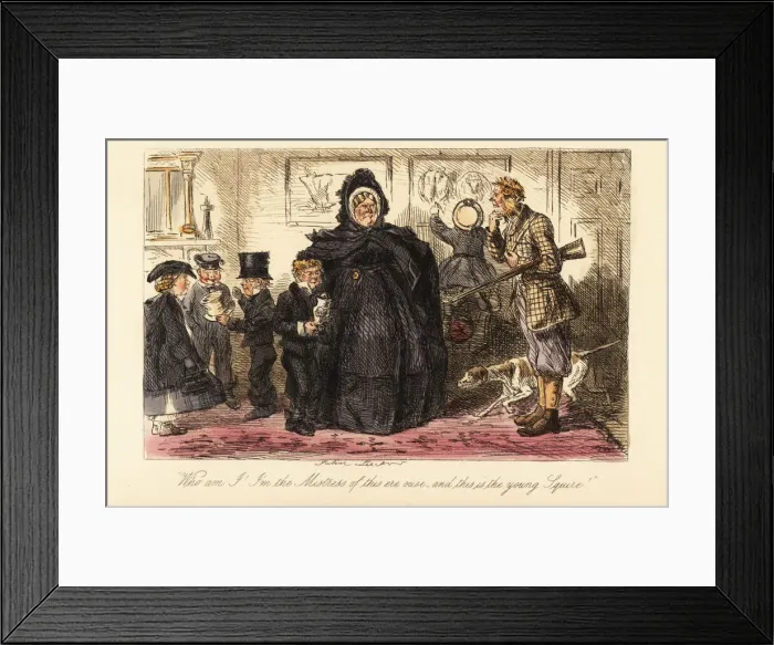 Framed Print : Facey Romford dispossessed by the rightful heir, young Framed Print : Facey Romford dispossessed by the rightful heir, young