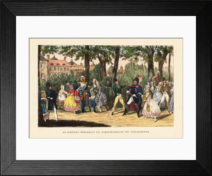Framed Print : English tourists promenading in the Tuileries Garden Framed Print : English tourists promenading in the Tuileries Garden
