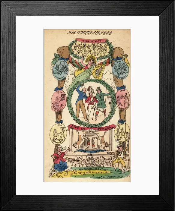 Framed Print : Frontispiece with vignettes and medallions Framed Print : Frontispiece with vignettes and medallions