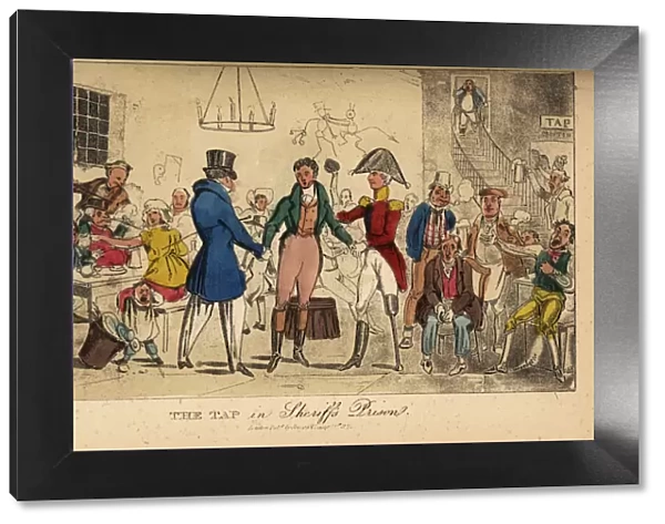 Irish gentleman in a whisky bar in Dublin prison, 1821