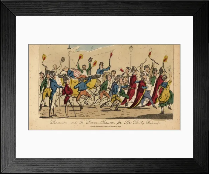 Framed Print : Homecoming procession for William Curtis, 1821 Framed Print : Homecoming procession for William Curtis, 1821