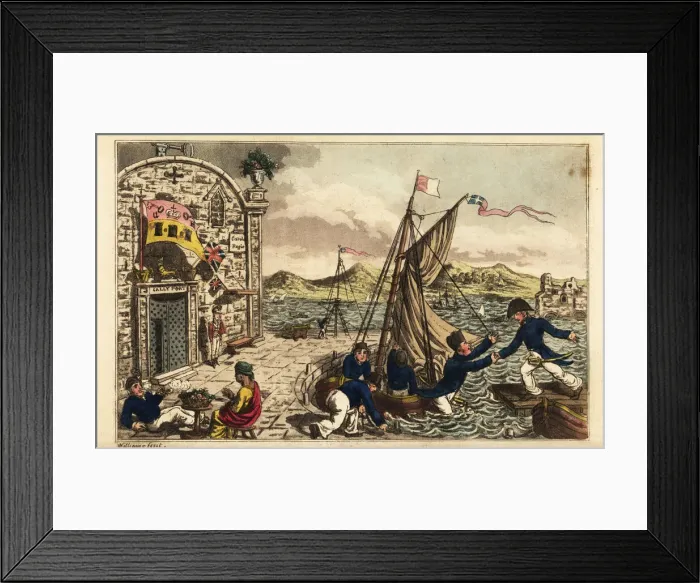 Framed Print : Midshipman Newcome meets crew from HMS Victory Framed Print : Midshipman Newcome meets crew from HMS Victory