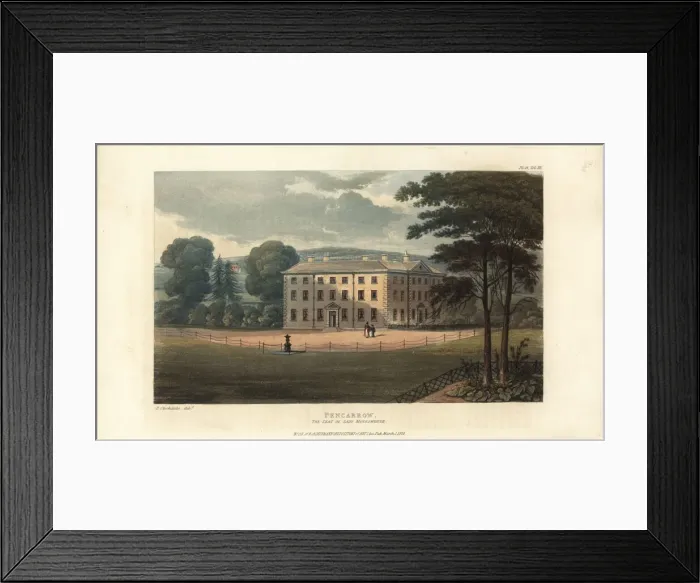 Framed Print : Pencarrow House, seat of Lady Mary Molesworth Framed Print : Pencarrow House, seat of Lady Mary Molesworth