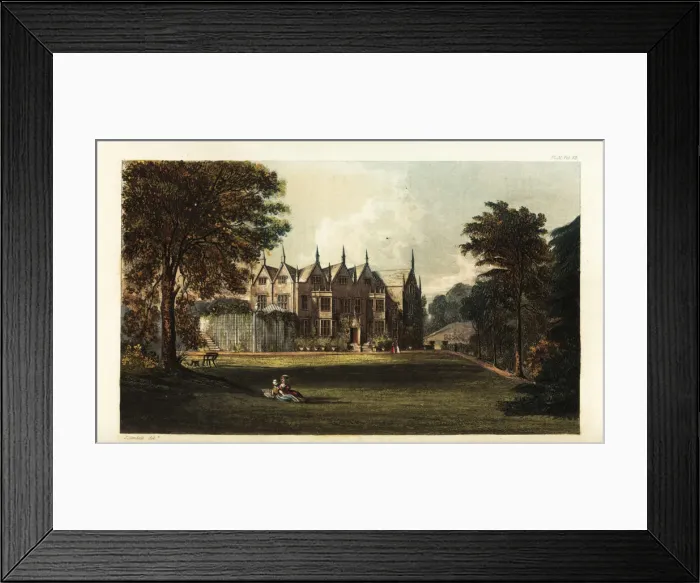 Framed Print : North Court, Isle of Wight, the seat of Mrs. Bennet Framed Print : North Court, Isle of Wight, the seat of Mrs. Bennet