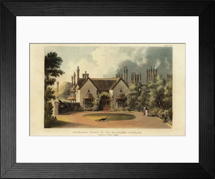 Framed Print : Front entrance to his majestys cottage, Windsor Framed Print : Front entrance to his majestys cottage, Windsor