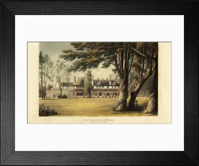 Framed Print : His majestys cottage, Windsor Great Park, as seen Framed Print : His majestys cottage, Windsor Great Park, as seen
