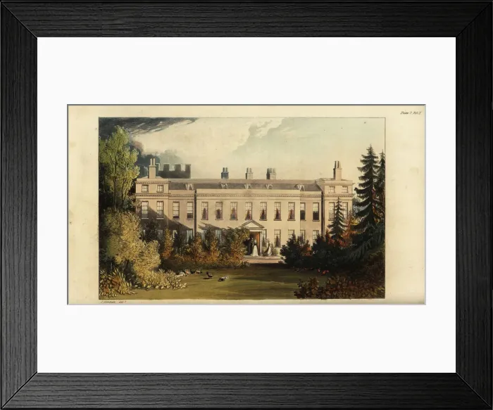 Framed Print : Cranburn or Cranbourne Lodge, 1823 Framed Print : Cranburn or Cranbourne Lodge, 1823