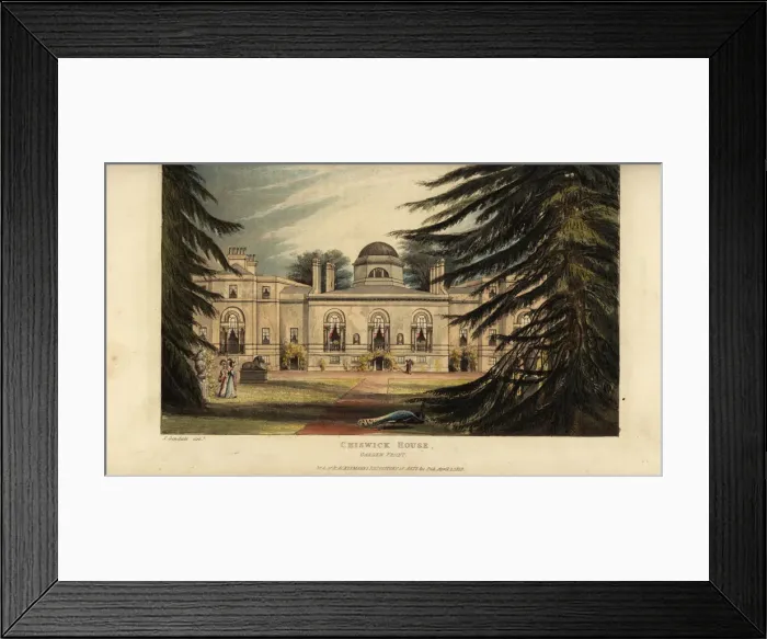 Framed Print : Chiswick House, 1823