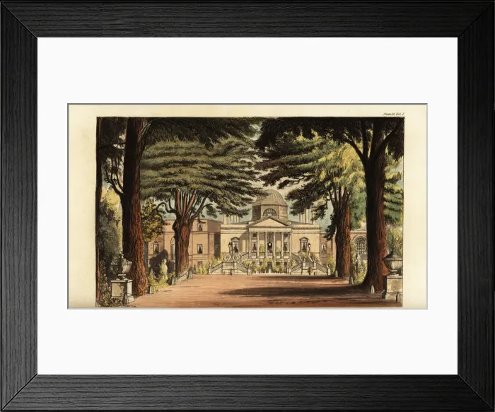 Framed Print : Chiswick House, 1823 Framed Print : Chiswick House, 1823