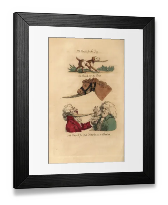 Framed Print : Regency designs for wooden chin pieces for falling animals Framed Print : Regency designs for wooden chin pieces for falling animals