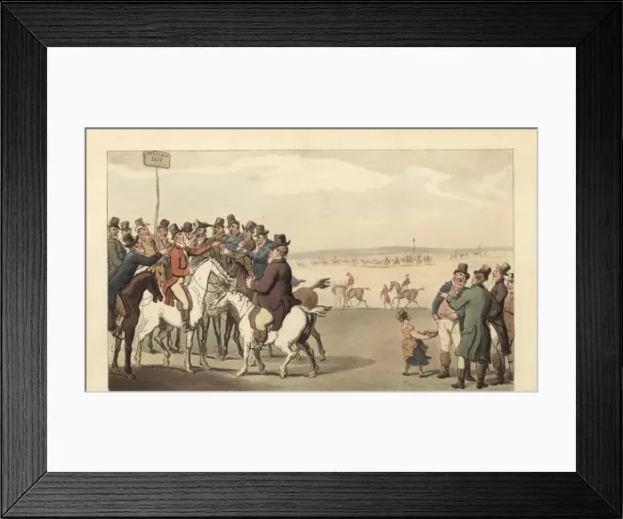 Framed Print : Young English gentleman gambling at Newmarket racetrack Framed Print : Young English gentleman gambling at Newmarket racetrack