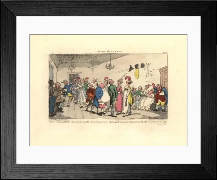 Framed Print : Man embarrassed at being made to dance at a country dance Framed Print : Man embarrassed at being made to dance at a country dance