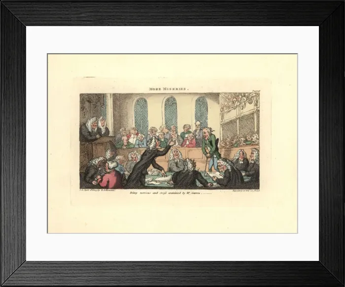 Framed Print : Being nervous and cross-examined by Mr. Garrow Framed Print : Being nervous and cross-examined by Mr. Garrow