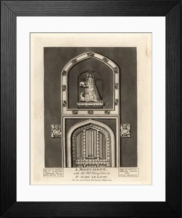Framed Print : Grave effigy of Alicia Steward in St. Mary le Savoy Framed Print : Grave effigy of Alicia Steward in St. Mary le Savoy