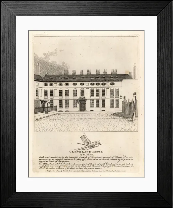 Framed Print : Cleveland House by St. James Palace, London Framed Print : Cleveland House by St. James Palace, London