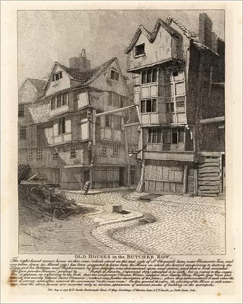 Old houses in the Butcher Row, London