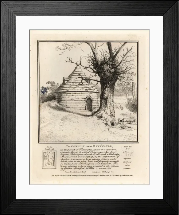 Framed Print : The conduit near Bayswater, Paddington Framed Print : The conduit near Bayswater, Paddington