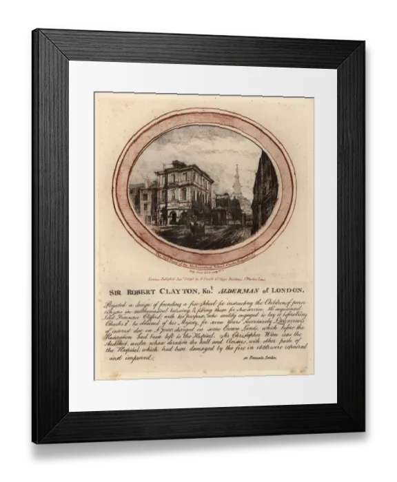 Framed Print : The west front of the Mathematical School, Christs Framed Print : The west front of the Mathematical School, Christs