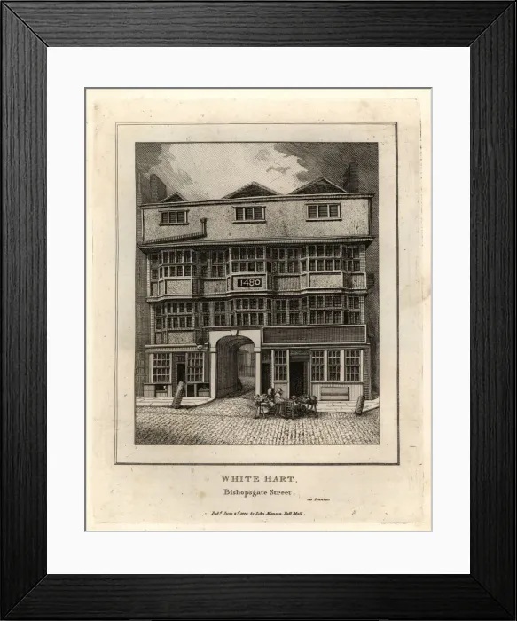 Framed Print : The White Hart, Bishopsgate Street Framed Print : The White Hart, Bishopsgate Street
