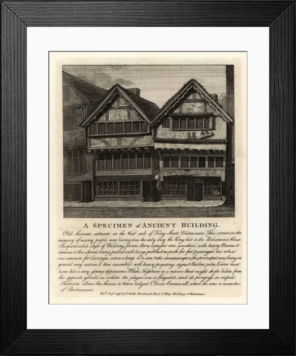 Framed Print : A specimen of ancient building, King Street, London Framed Print : A specimen of ancient building, King Street, London
