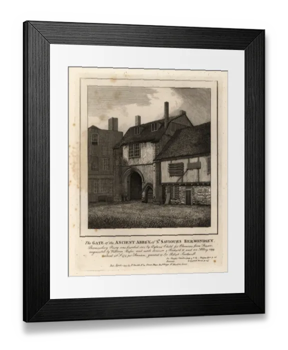 Framed Print : The Gate of the Ancient Abbey of St. Saviours Bermondsey Framed Print : The Gate of the Ancient Abbey of St. Saviours Bermondsey