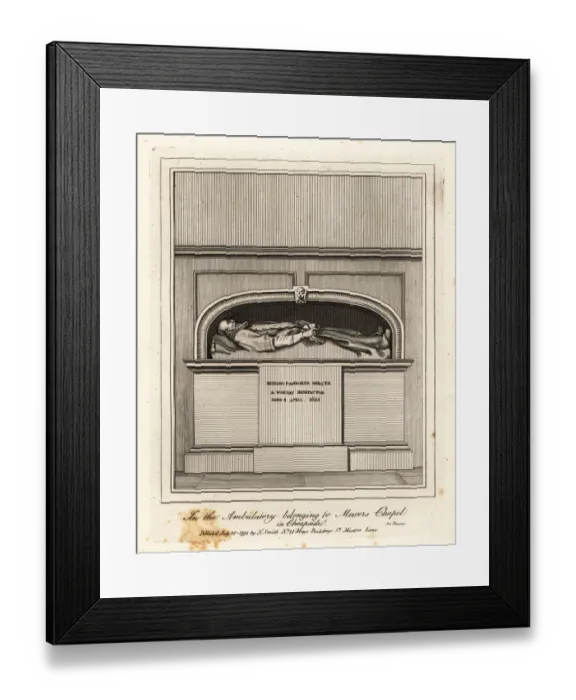 Framed Print : Monument to Richard Fishbourne Mercer Framed Print : Monument to Richard Fishbourne Mercer