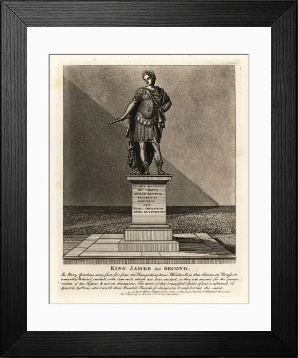 Framed Print : Statue of King James II of England Framed Print : Statue of King James II of England