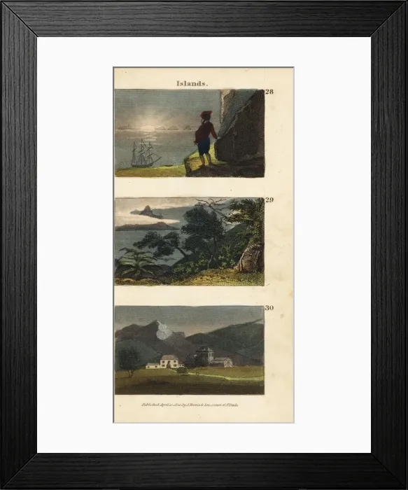 Framed Print : Scenes from the islands of West Africa, 1820 Framed Print : Scenes from the islands of West Africa, 1820