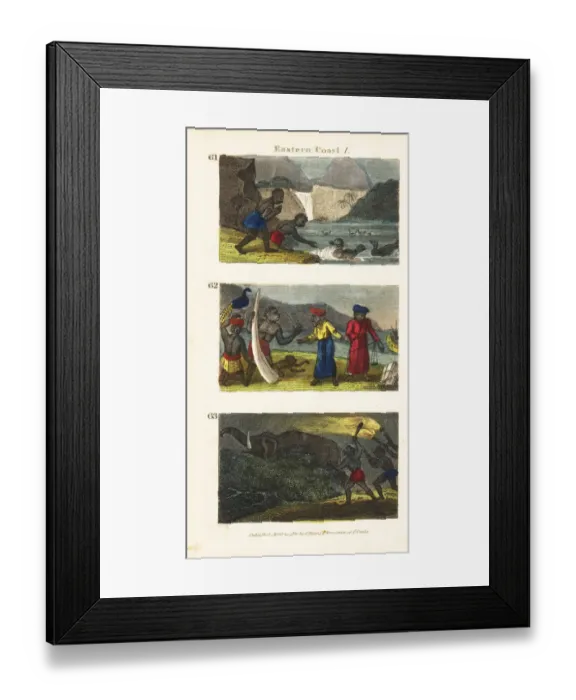 Framed Print : Scenes from the East Coast of Africa, 1820 Framed Print : Scenes from the East Coast of Africa, 1820