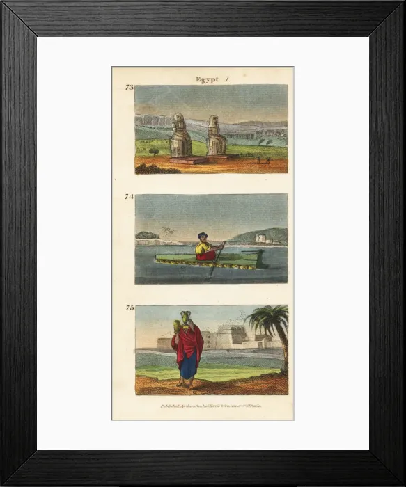Framed Print : Scenes in Egypt, 1820 Framed Print : Scenes in Egypt, 1820