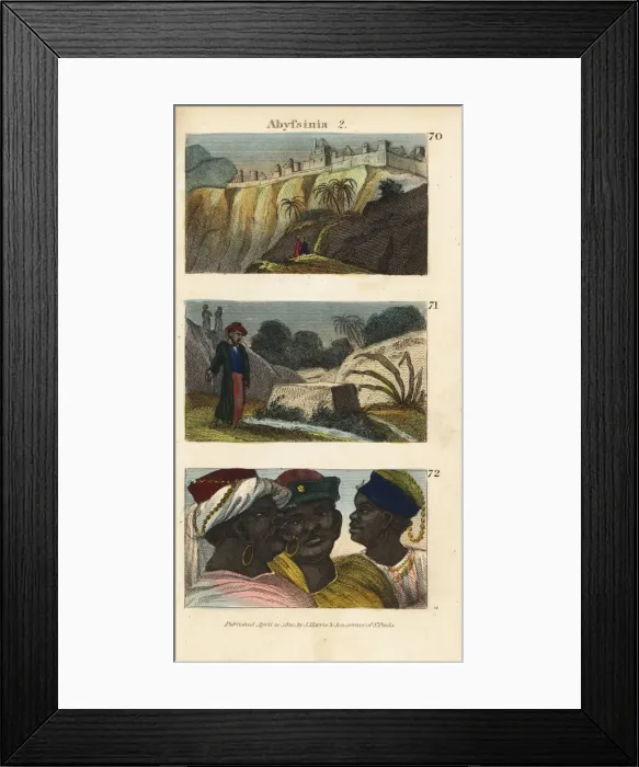 Framed Print : Scenes from Abyssinia, 1820 Framed Print : Scenes from Abyssinia, 1820
