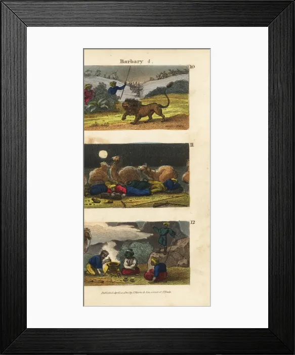 Framed Print : Scenes from Tripoli in the Barbary States, 1820 Framed Print : Scenes from Tripoli in the Barbary States, 1820