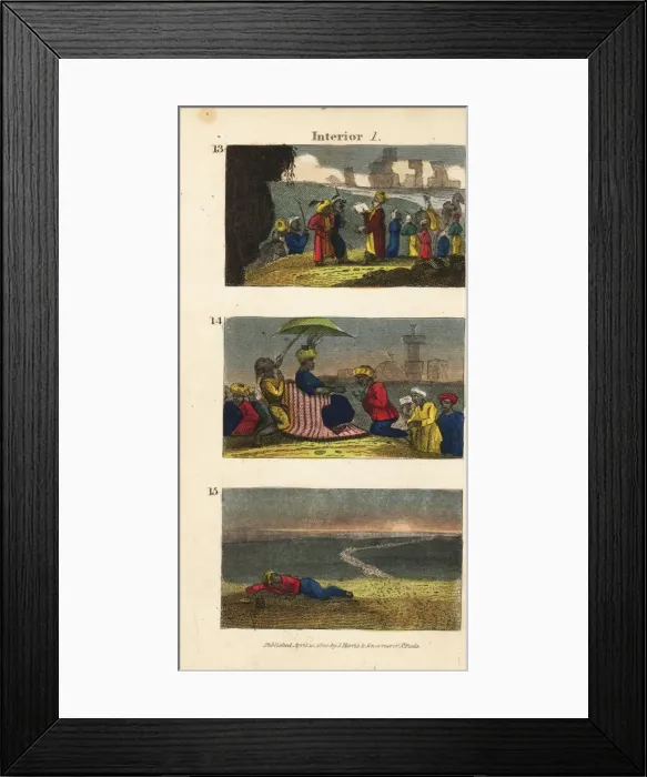 Framed Print : Scenes in the Sahara desert, Africa, 1820 Framed Print : Scenes in the Sahara desert, Africa, 1820