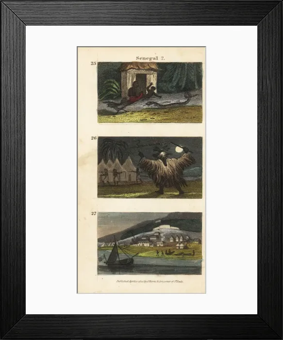Framed Print : Scenes from western Africa, 1820 Framed Print : Scenes from western Africa, 1820