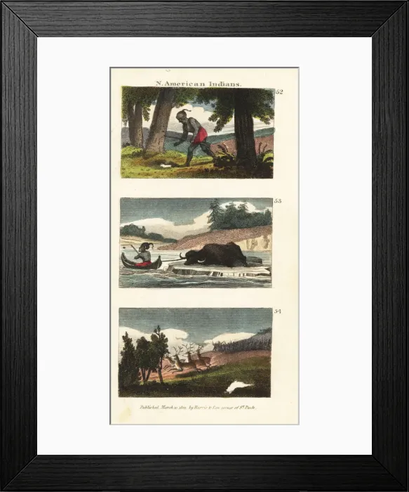 Framed Print : Customs of Native American peoples Framed Print : Customs of Native American peoples