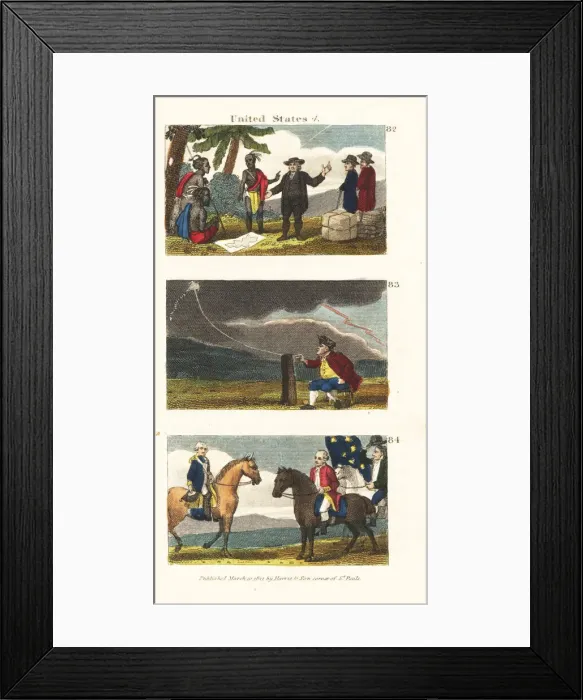 Framed Print : Scenes from the history of the United States Framed Print : Scenes from the history of the United States