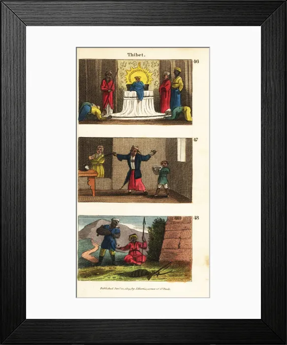 Framed Print : Historical views of Tibet Framed Print : Historical views of Tibet