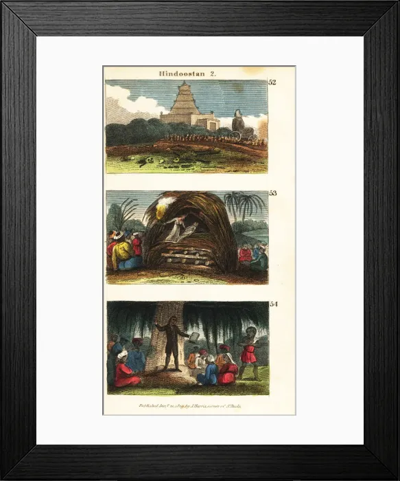 Framed Print : Historical views of Hindoostan (India) Framed Print : Historical views of Hindoostan (India)