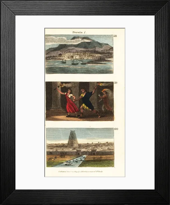 Framed Print : Historical views of Persia (Iran) Framed Print : Historical views of Persia (Iran)