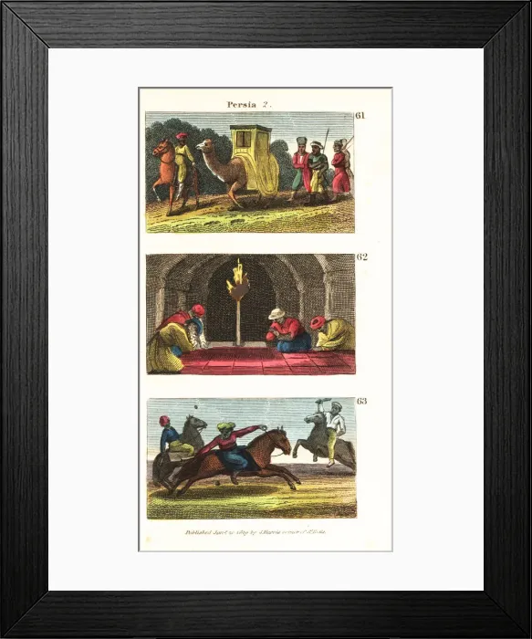 Framed Print : Historical views of Persia (Iran) Framed Print : Historical views of Persia (Iran)