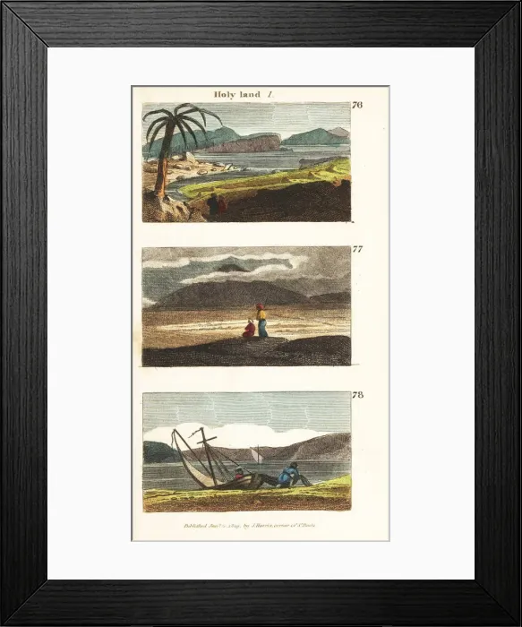 Framed Print : Historical views of the Holy Land Framed Print : Historical views of the Holy Land