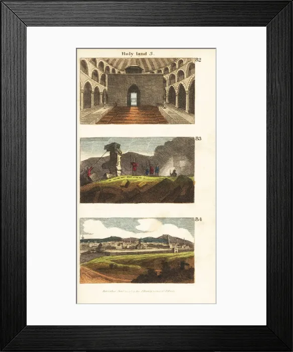 Framed Print : Historical views of the Holy Land