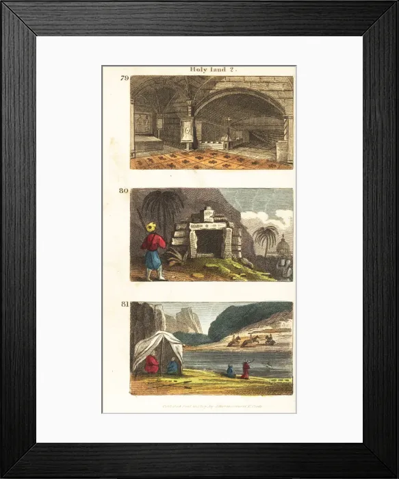 Framed Print : Historical views of the Holy Land Framed Print : Historical views of the Holy Land