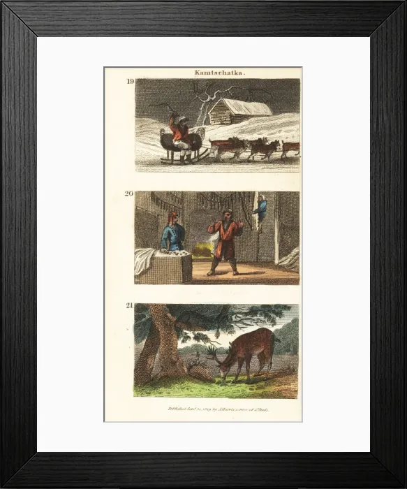 Framed Print : Historical views of Kamchatka Framed Print : Historical views of Kamchatka