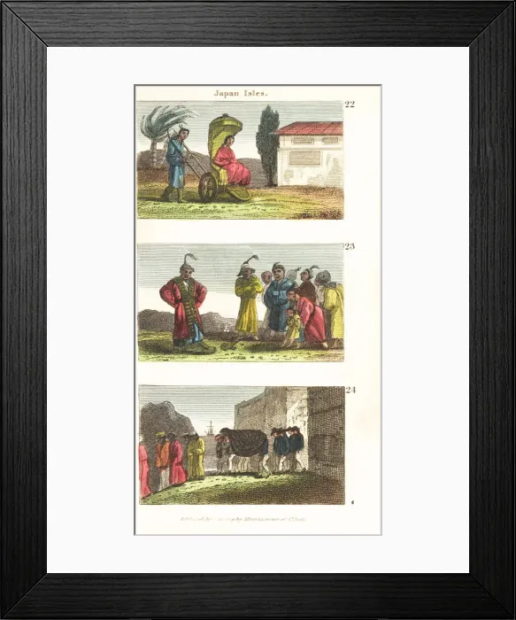 Framed Print : Historical views of Japan Framed Print : Historical views of Japan