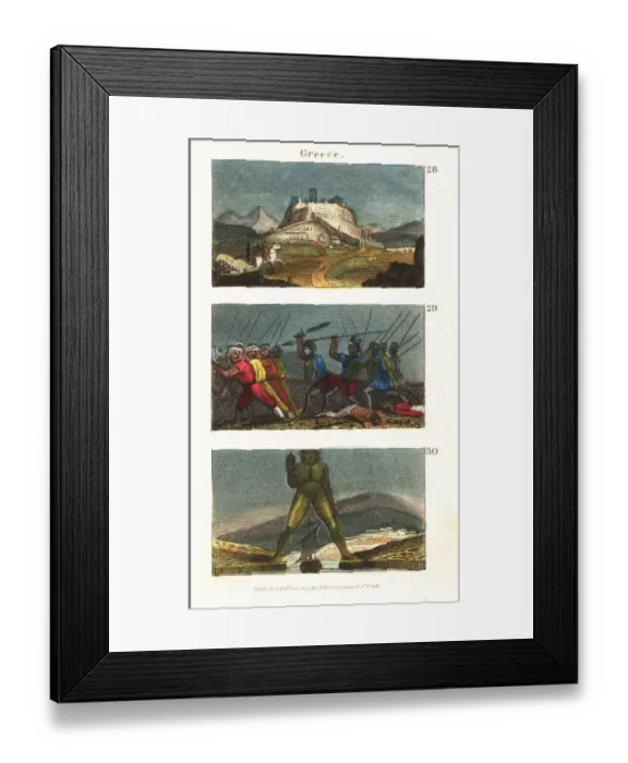 Framed Print : Historical views of Greece Framed Print : Historical views of Greece
