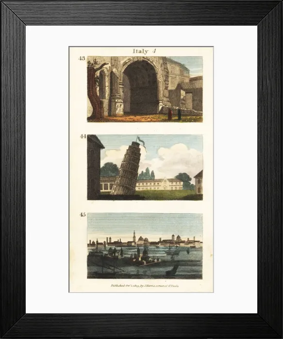Framed Print : Historical views of Italy Framed Print : Historical views of Italy