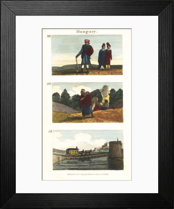 Framed Print : Historical views of Hungary Framed Print : Historical views of Hungary