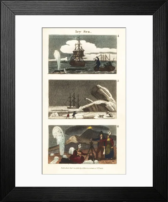 Framed Print : Views in the Icy Seas of Northern Europe, 18th century Framed Print : Views in the Icy Seas of Northern Europe, 18th century